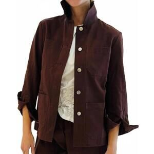 NEW SECULAR brea lightweight jacket in chocolate